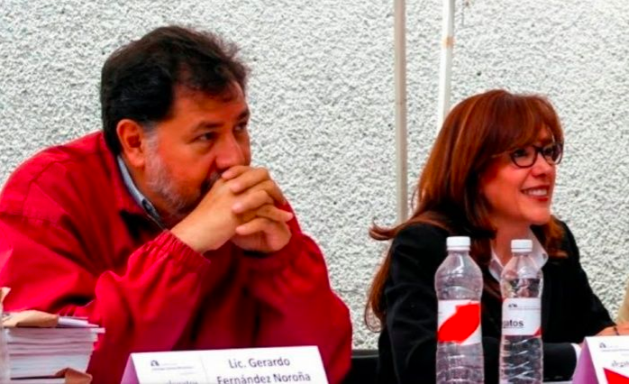 Fernández Noroña sale en defensa de Yeidckol Polevnsky ante crisis en Morena