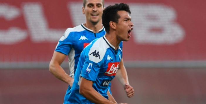 Responde Chucky Lozano al Napoli, anota dos goles contra el Genoa