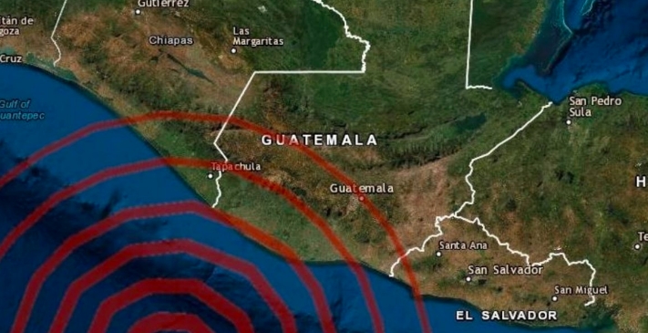Sismo de 5,5 grados sacude el suroeste de Guatemala