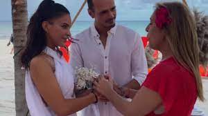 Pitty la numeróloga casó a Celeste Muriega y Christian Sancho en Playa del Carmen