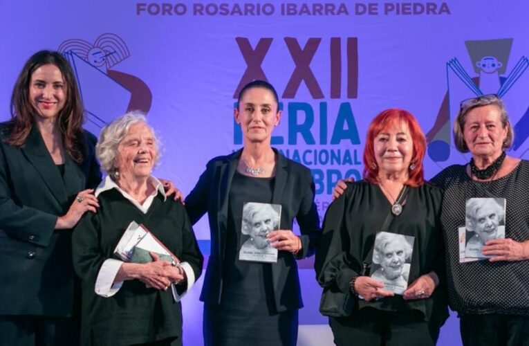 Claudia Sheinbaum y Elena Poniatowska inauguran FIL del Zócalo con homenaje a Rosario Ibarra de Piedra