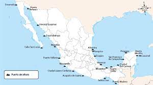 Los principales puertos marítimos de México en el océano Pacífico