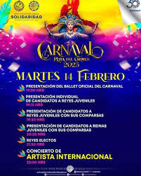 Calendario del Carnaval Playa del Carmen 2023