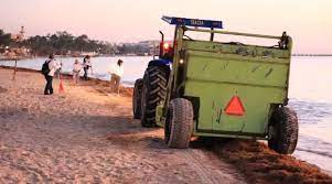 Intensifican trabajos ante llegada de sargazo a Playa del Carmen