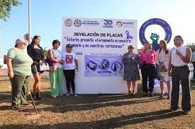 Develan placas por víctimas de feminicidio en Playa del Carmen
