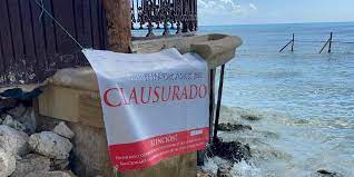 Profepa clausura obras de un hotel en la zona federal de Playa del Carmen