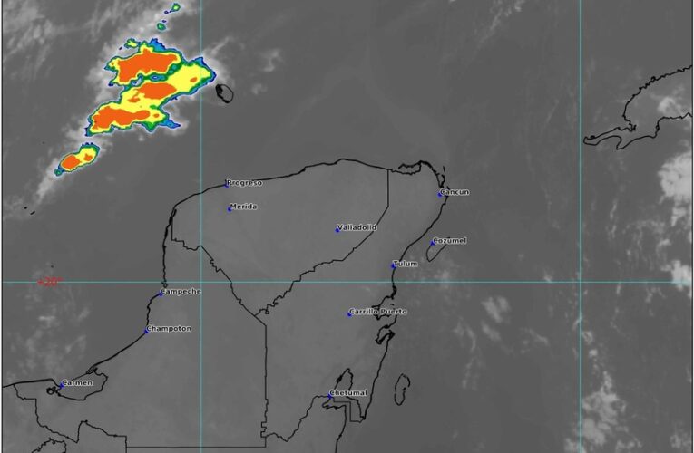 Pronostican lluvias con chubascos en la Península de Yucatán