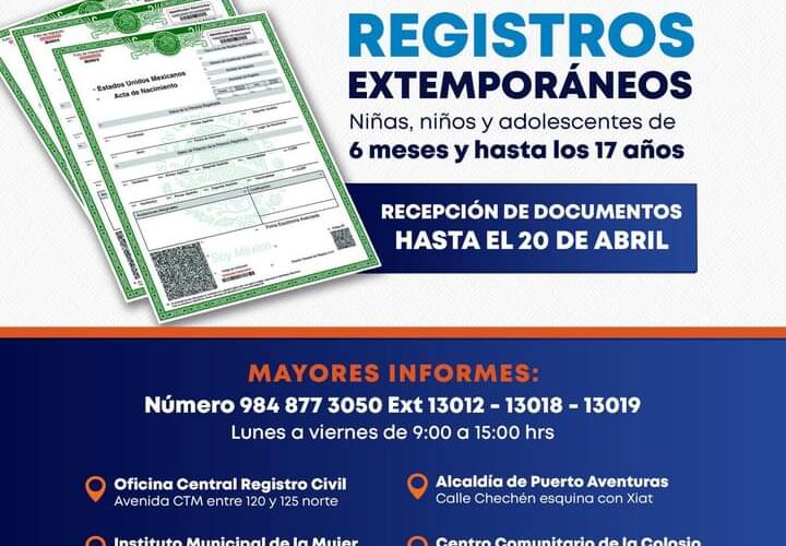 ﻿*Lanza gobierno municipal campaña de registro extemporáneo*