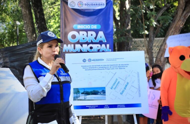 *Lili Campos dotará de domos a escuelas de Solidaridad *