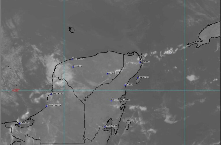 Pronóstico del clima para Quintana Roo: Dia nublado y sin lluvia