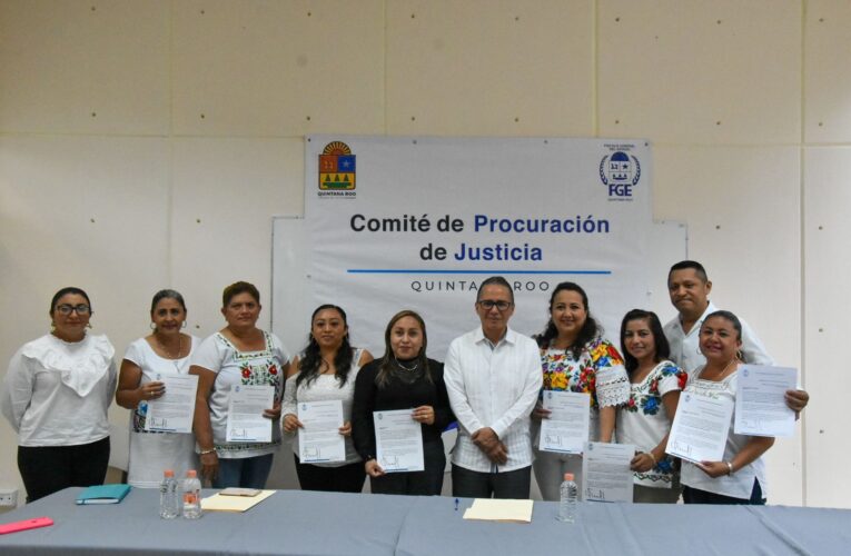 Óscar Montes de Oca preside conformación de dos Comités de Procuración de Justicia en José María Morelos