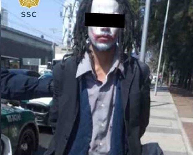 Un hombre se disfraza de Joker para atracar en la CDMX