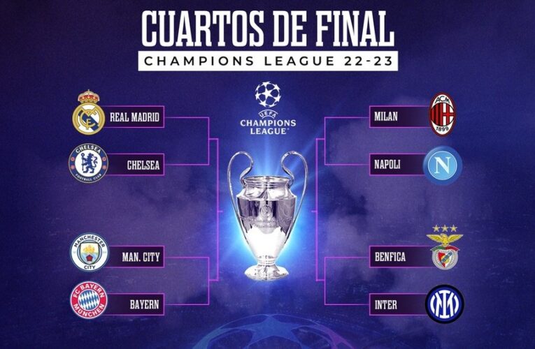 Así se jugarán los Cuartos de Final de la Champions League