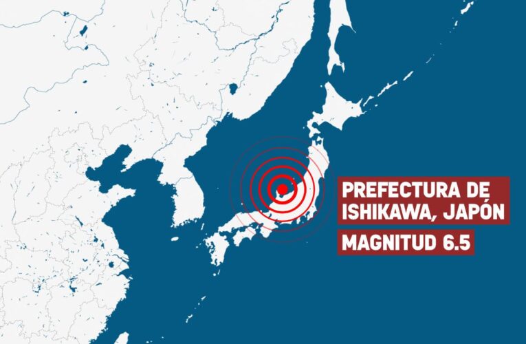 Sismo de magnitud 6.5 sacude Japón; deja un muerto
