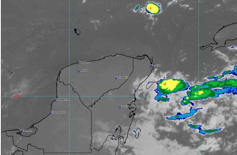 Pronostican lluvias y chubascos para la Península de Yucatán