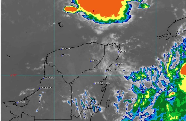 Prevén lluvias fuertes a muy fuertes en la Península de Yucatán