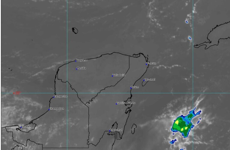 Pronostico de lluvias y chubascos para Quintana Roo