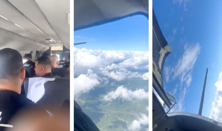 ¡Pánico en el aire! La puerta del avión se abre en pleno vuelo mientras una famosa banda brasileña regresaba de una presentación