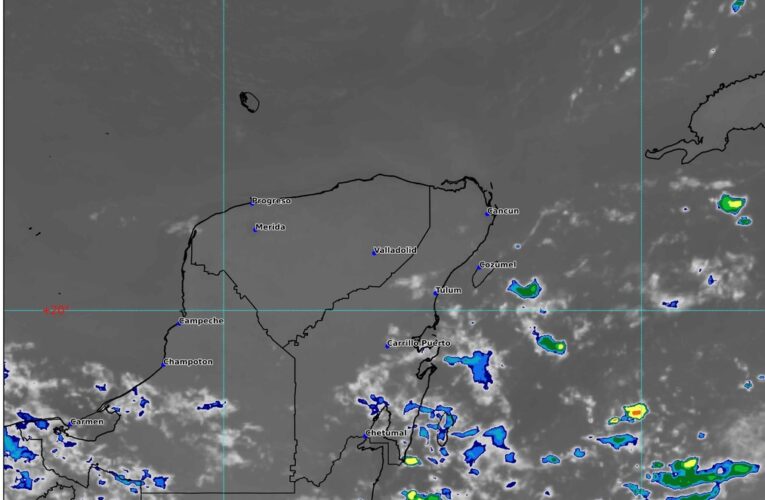 Pronóstico de chubascos en Quintana Roo