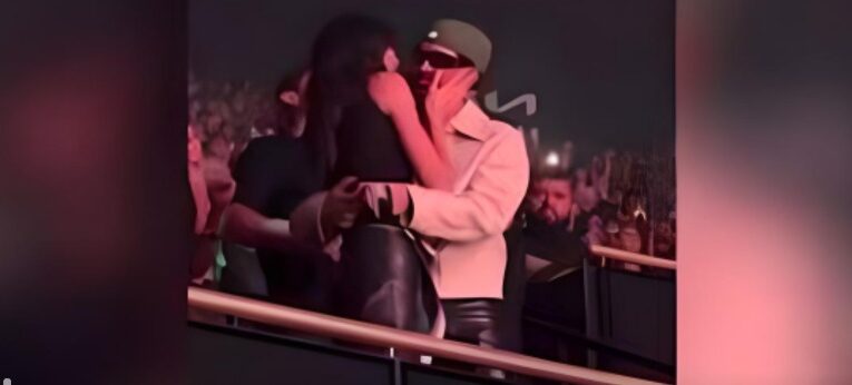 ¡ATRAPADOS! Kendall Jenner y Bad Bunny se besan en el concierto de Drake