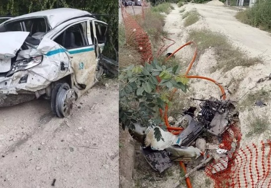 Ayudan a taxistas de Playa del Carmen accidentada en Campeche