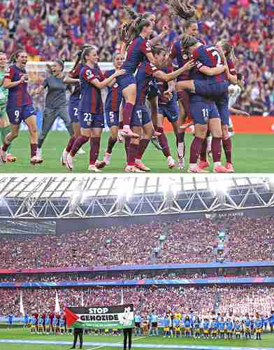 Barça femenil refrenda su corona en la Champions