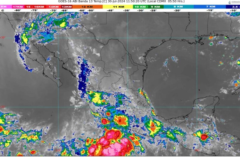 Onda tropical número 14 sigue afectando a México