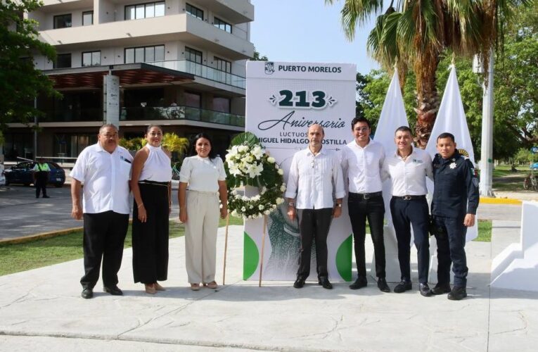 Recuerda Puerto Morelos la valentía y el inquebrentable espíritu de Miguel Hidalgo y Costilla