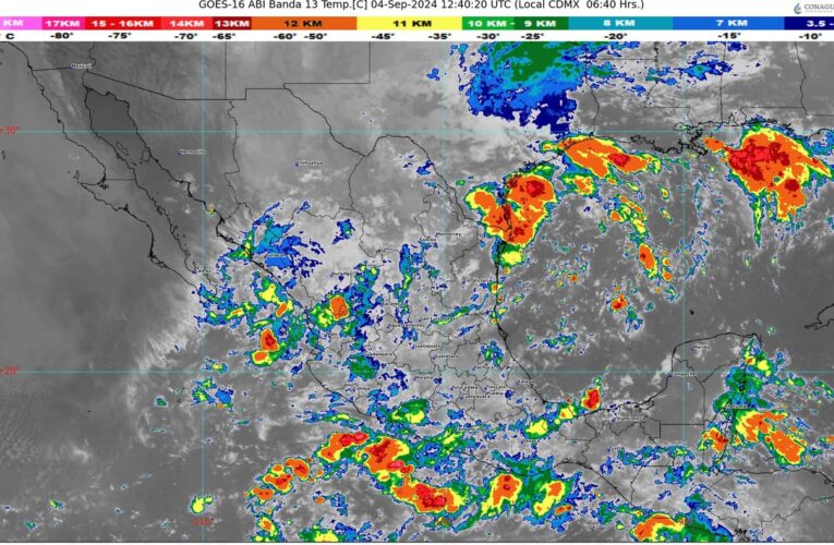 Frente número 1, onda tropical 20 y canales de baja presión afectan a México