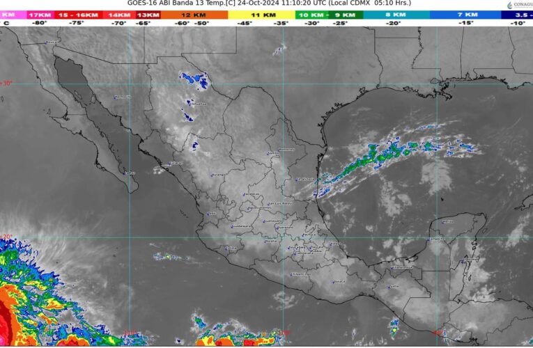 Se esperan lluvias y chubascos en varias regiones de México