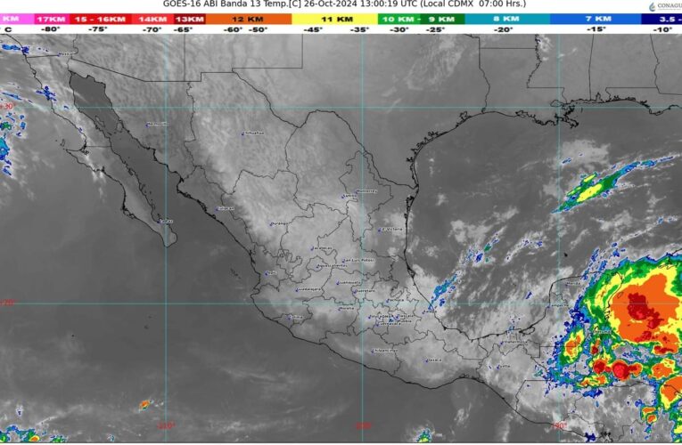 Prevén intensas lluvias y descenso de temperatura en el centro del país