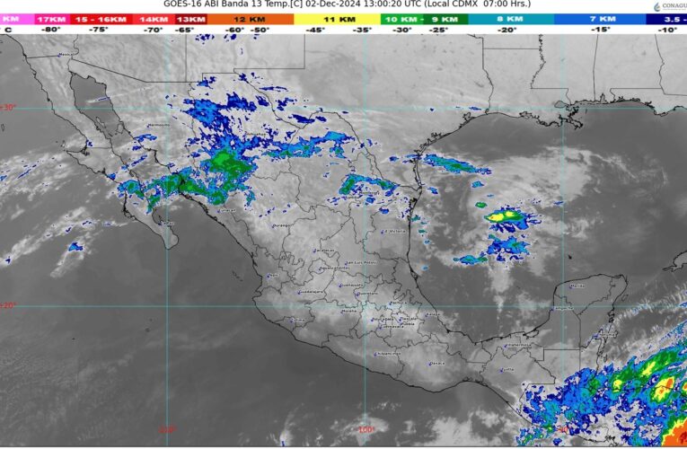 Pronostican lluvias fuertes, viento intenso y ambiente frío