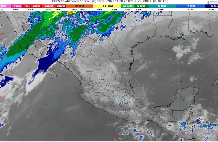 Un sistema frontal mantendrá características de estacionario sobre México