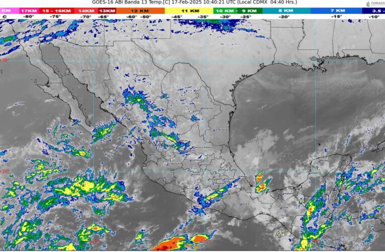 Pronostican lluvias fuertes en el oriente, sur y sureste del país, incluida la península de Yucatán