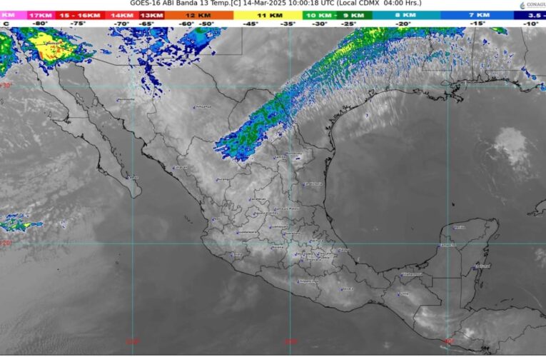 Frente frío y onda de calor afectan a México