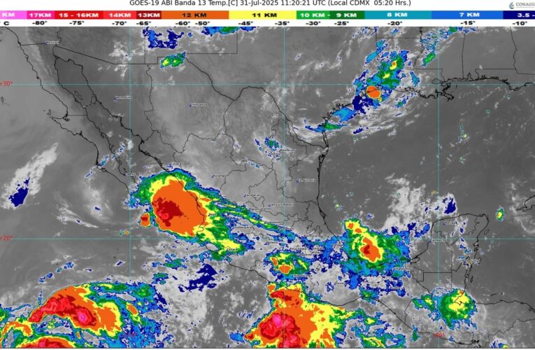 Doble onda tropical afectará a México