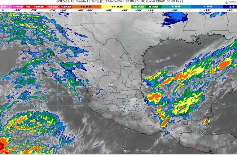 El frente frío número 16 afectará a varias regiones del país