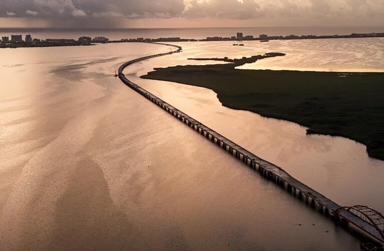 Mara Lezama destaca avance del 90% en el puente vehicular Nichupté