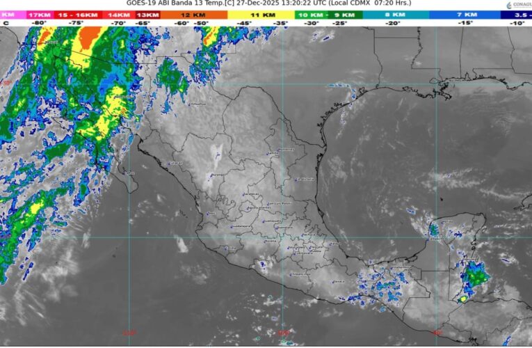 Esperan lluvias, vientos fuertes y posible nieve en varias regiones