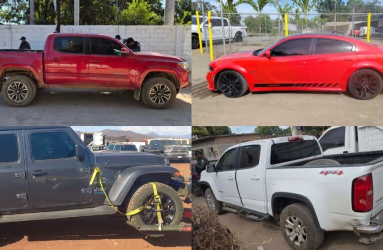 Recuperan 17 vehículos con reporte de robo o alteraciones en Sinaloa