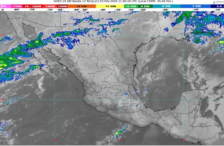 El frente frío número 33 ingresará a México