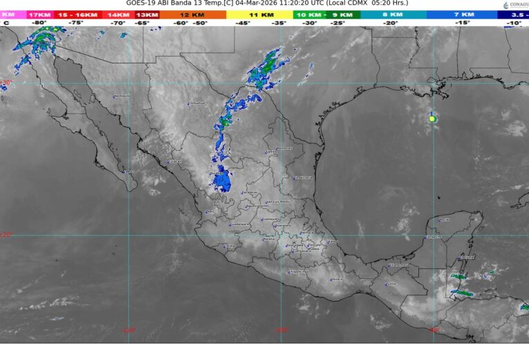 Un nuevo frente frío se aproximará al noroeste del territorio mexicano