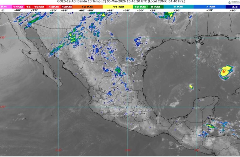El frente frío 39 se extenderá sobre el noroeste de México