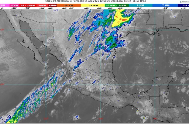 Frente Frío 44 y línea seca provocarán lluvias, granizo y vientos intensos en el norte del país