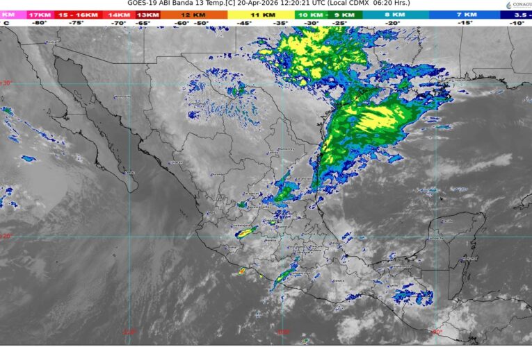 El frente número 45 se extenderá como estacionario sobre el golfo de México