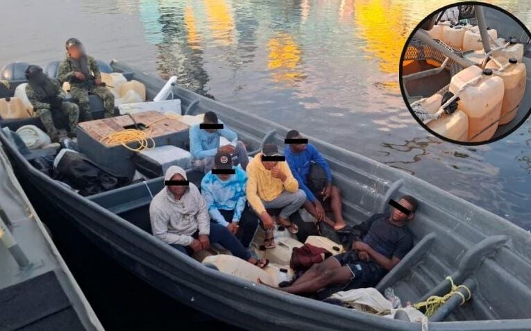 Semar asegura una tonelada de cocaína y detiene a seis personas frente a costas de Chiapas