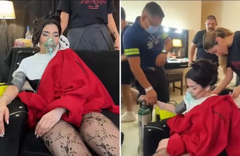 Kenia Os sufre golpe de calor en pleno concierto en Mérida; recibe atención médica