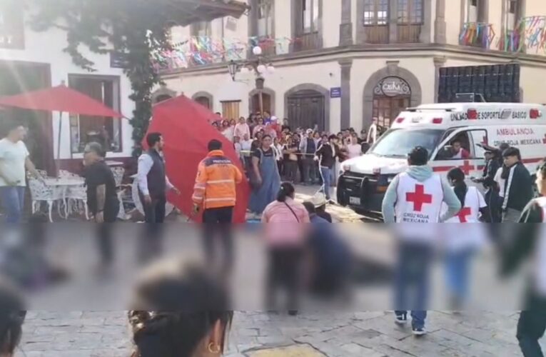Registran atropellamiento múltiple en la feria de la Manzana en Zacatlán; hay 15 heridos