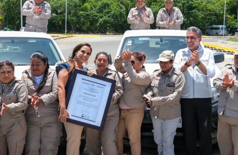Reconoce Mara Lezama labor del personal de Vectores en la prevención de enfermedades en Quintana Roo