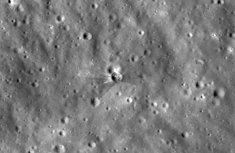 NASA revela imágenes del cráter que dejó un cohete de SpaceX en la Luna